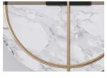 Modern luxury wall art with marble and gold accents.