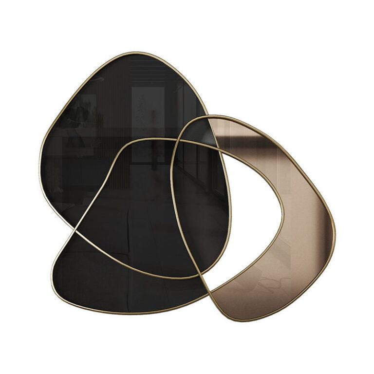 Modern abstract wall art with gold accents, perfect for luxury home decor.