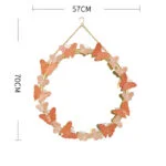 Decorative butterfly wall art with gold accents, ideal for modern home decor.