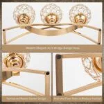 Modern gold arch bridge design with crystal accents and anti-skid mats.