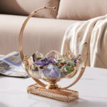 Elegant decorative bowl with gold accents on a modern table, perfect for luxury home decor.