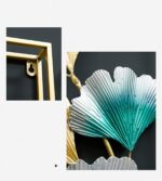 3D Wall Décor Abstract Metal Golden Wall Art Hanging Handmade Home Decoration 2x 85*31cm - Image 9