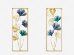 3D Wall Décor Abstract Metal Golden Wall Art Hanging Handmade Home Decoration 2x 85*31cm - Image 10