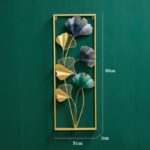 3D Wall Décor Abstract Metal Golden Wall Art Hanging Handmade Home Decoration 2x 85*31cm - Image 12