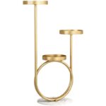 Luxury Gold 3 Tier Plant Stand - Modern Metal Flower Pot Holder Display Shelf 80cm - Image 2