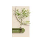 Modern wall art with green foliage in a minimalist design.