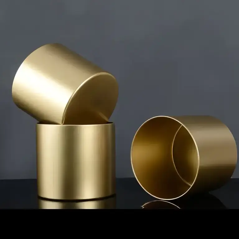 Modern gold decorative planters for luxury home decor