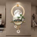Luxury Moon LED Wall Art Frame With Ring Lights - Modern Wall Painting 60*125cm - Image 2