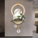 Luxury Moon LED Wall Art Frame With Ring Lights - Modern Wall Painting 60*125cm - Image 4