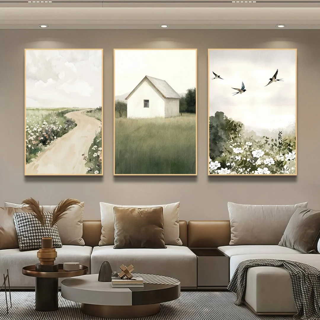 Modern home decor with framed wall art and luxury accessories. Modern home decor with framed wall art and luxury accessories.