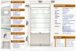 White square frame showcase with LED lighting and glass shelves for modern home decor.