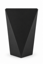 Large Black Plant Pot 50cm - Tall Geometric Square Planter with 3D Triangle Design for Indoor & Outdoor Plants - Image 7