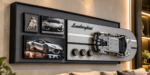 Lamborghini 3D Car Wall Art 113x43cm – Luxury LEGO-Style Supercar Model Display