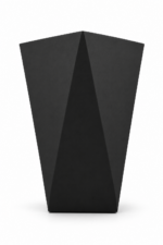 Large Black Plant Pot 50cm - Tall Geometric Square Planter with 3D Triangle Design for Indoor & Outdoor Plants - Image 8