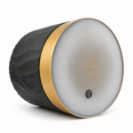 Large Plant Pot 33cm - Black & Gold Indoor Outdoor Planter with Textured Wave Design & Stone Effect - Image 5