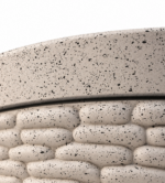 Large Light Grey Plant Pot 45cm - Round Stone Effect Planter with Raised Pebble Pattern for Indoor & Outdoor Plants - Image 8