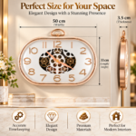 Luxury gold wall clock with elegant design and premium materials, perfect for modern home decor.